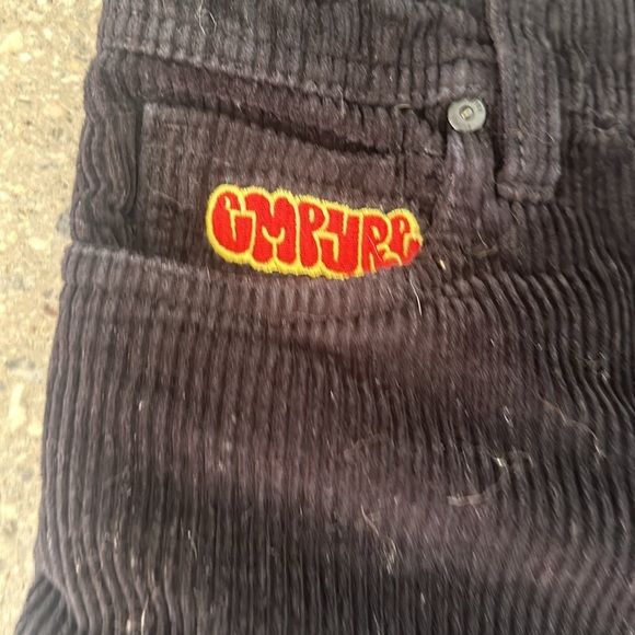 Black Empyre corduroy pants, size 26 - Picture 2 of 4